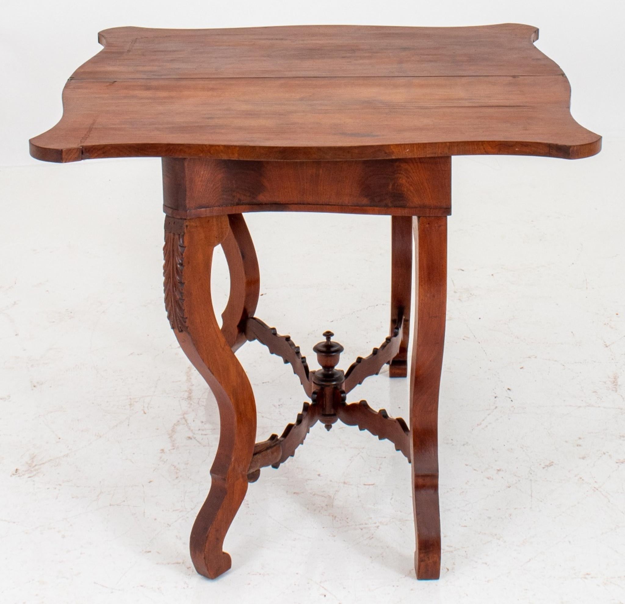 19th Century American Victorian Console Card Table For Sale