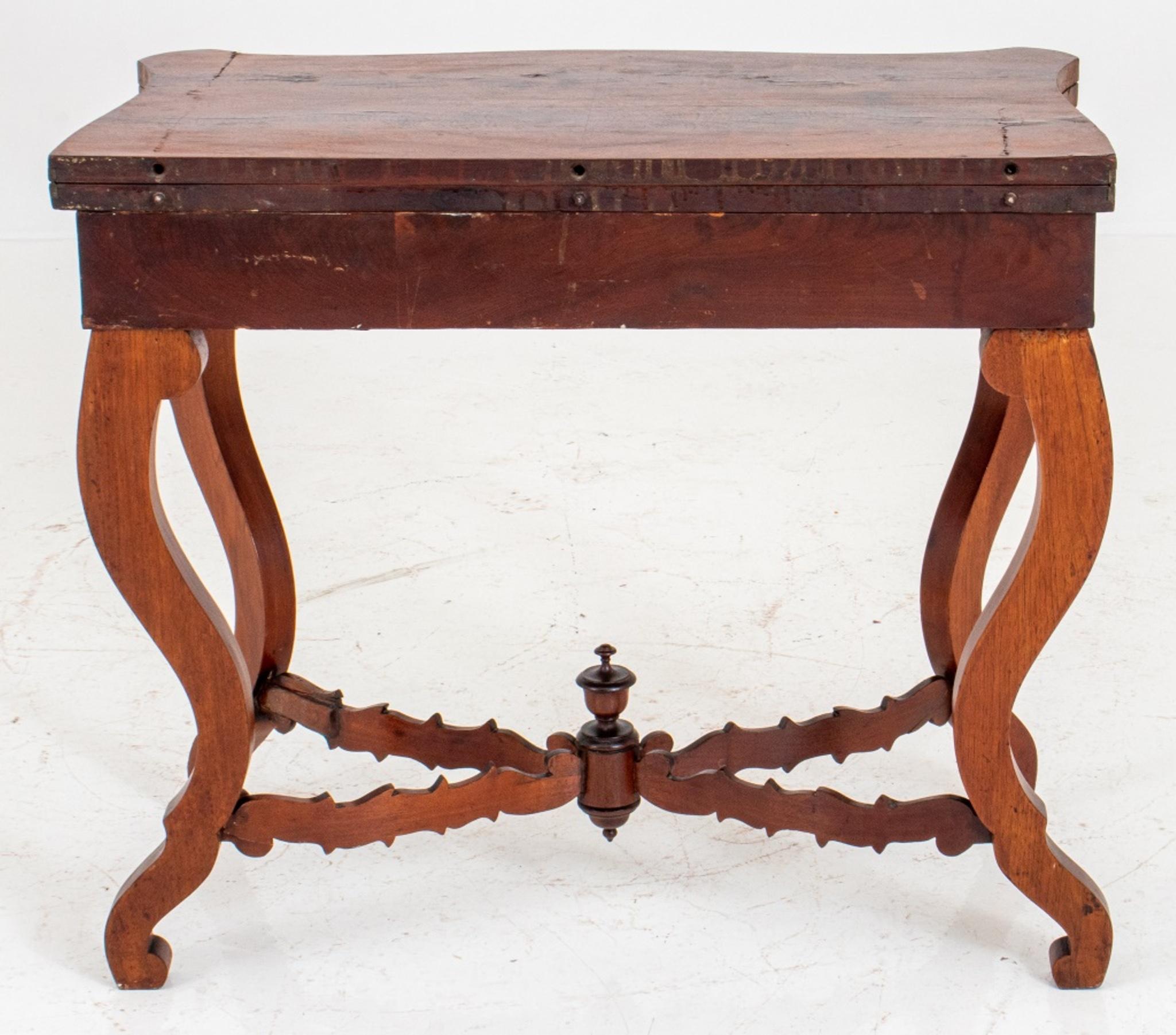 American Victorian Console Card Table For Sale 1