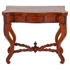 American Victorian Console Card Table