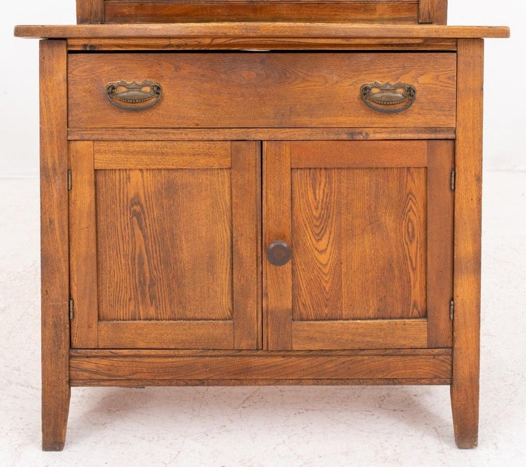 American Victorian Country Oak Wash Stand at 1stDibs