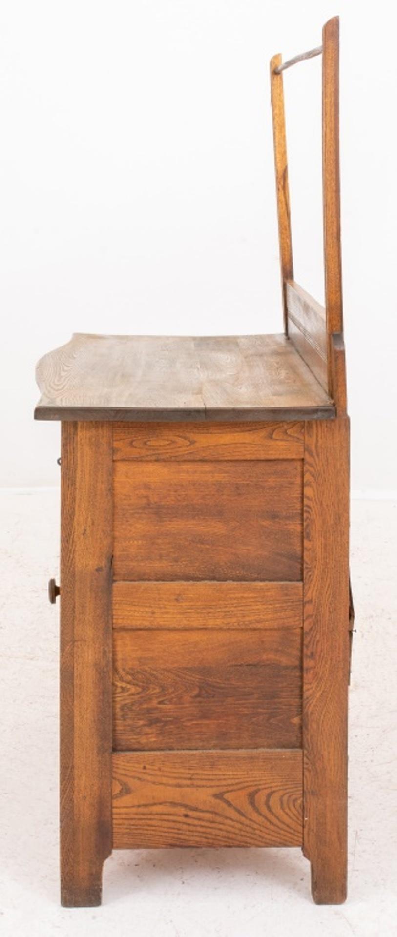 American Victorian Country Oak Wash Stand 4