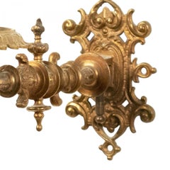 American Victorian Eastlake Bronze Wall Sconce