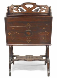 Victorian Rosewood Magazine Rack