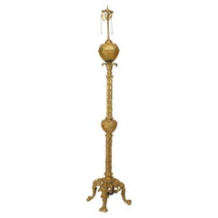 American Victorian Faux Briarwood Lamp