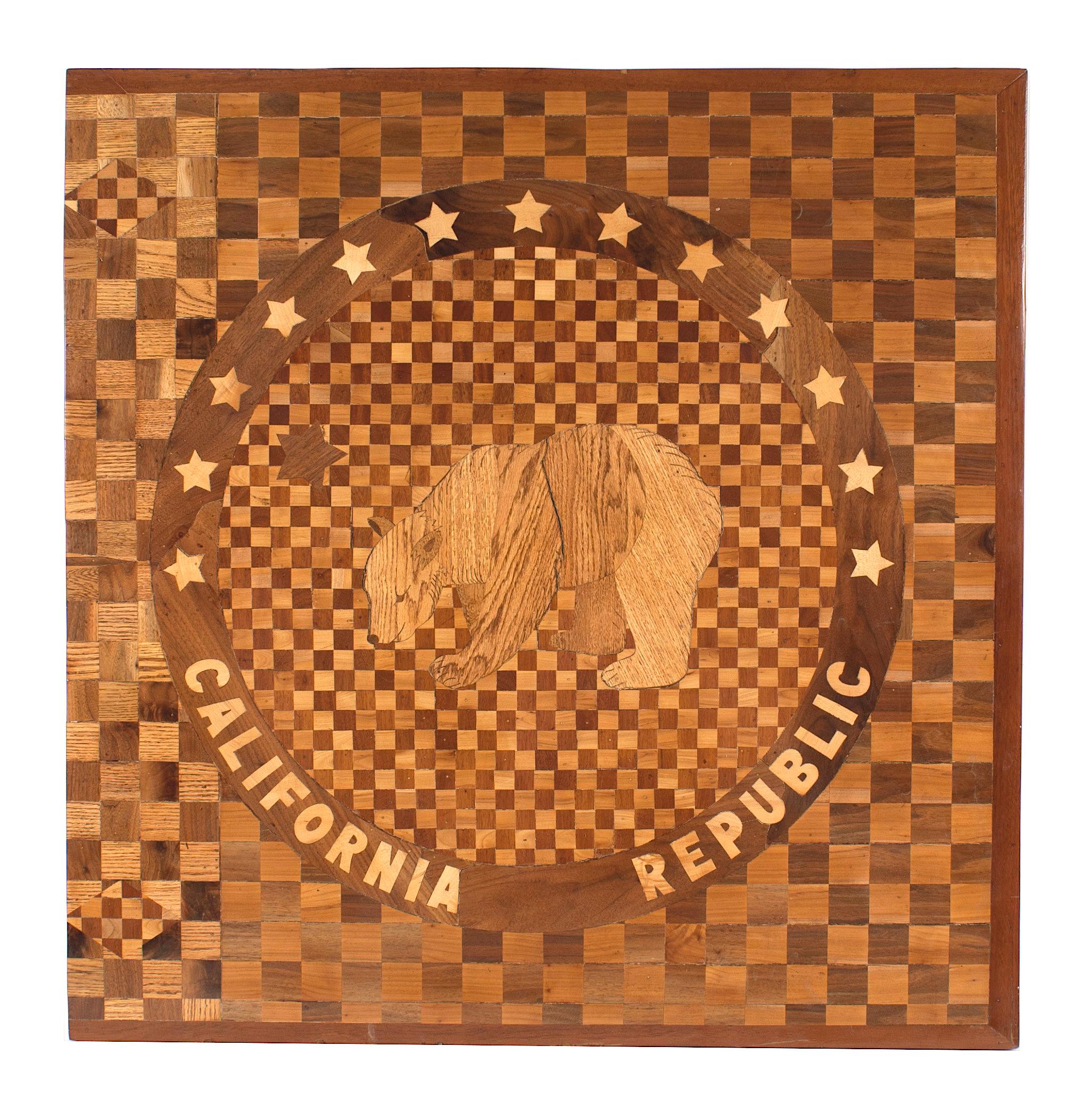 Amerikanische viktorianische Kapitolsiegeltafel aus Kalifornien im Angebot