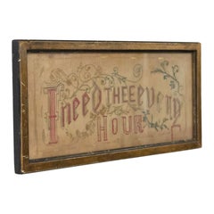 American Victorian Framed Embroidery Motto American Victorian Framed Embroidery Motto