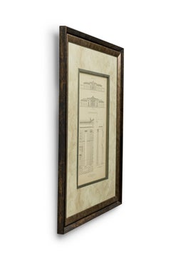 American Victorian Framed Monograph Print, Titled: Detail Central Portion, Acade