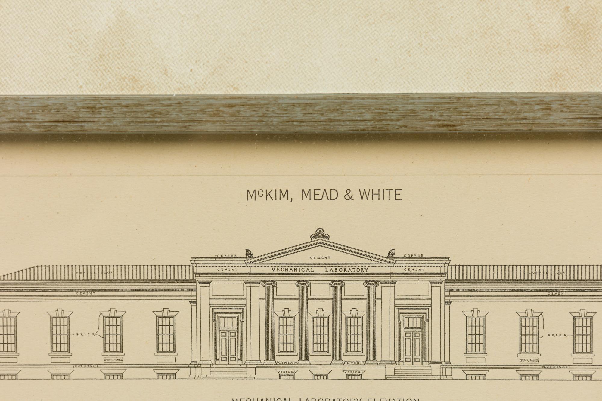Impresión Monográfica Victoriana Americana Enmarcada, Titulada: Detalle Porción Central, Acade Estadounidense en venta