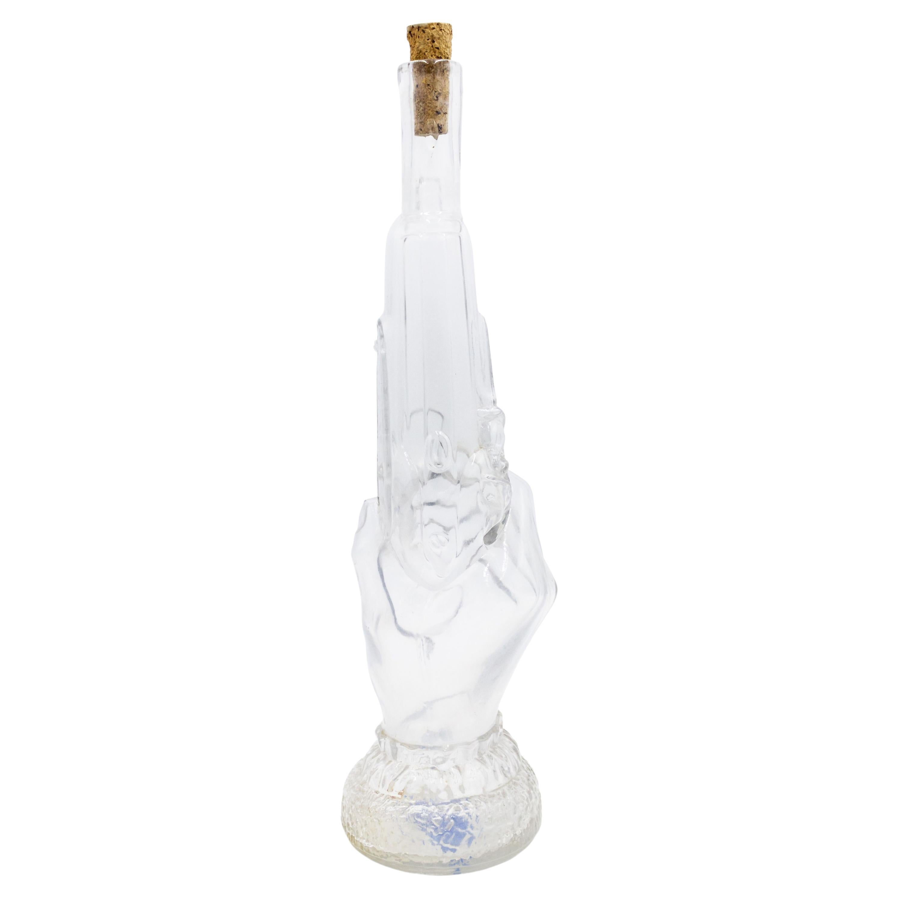 American Victorian Glass Pistol Decanter For Sale