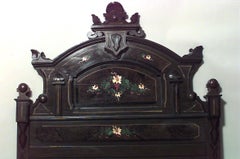 American Victorian Polychromed Full Bed