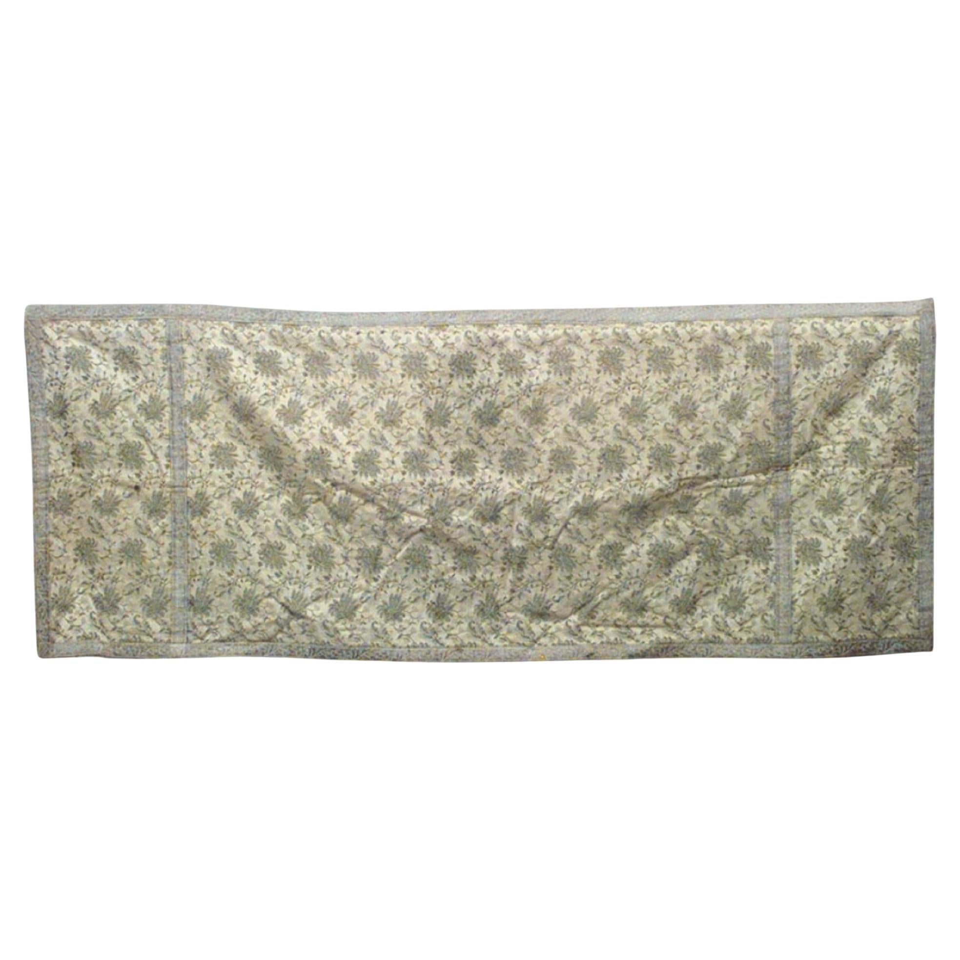 American Victorian Green Floral Table Runner