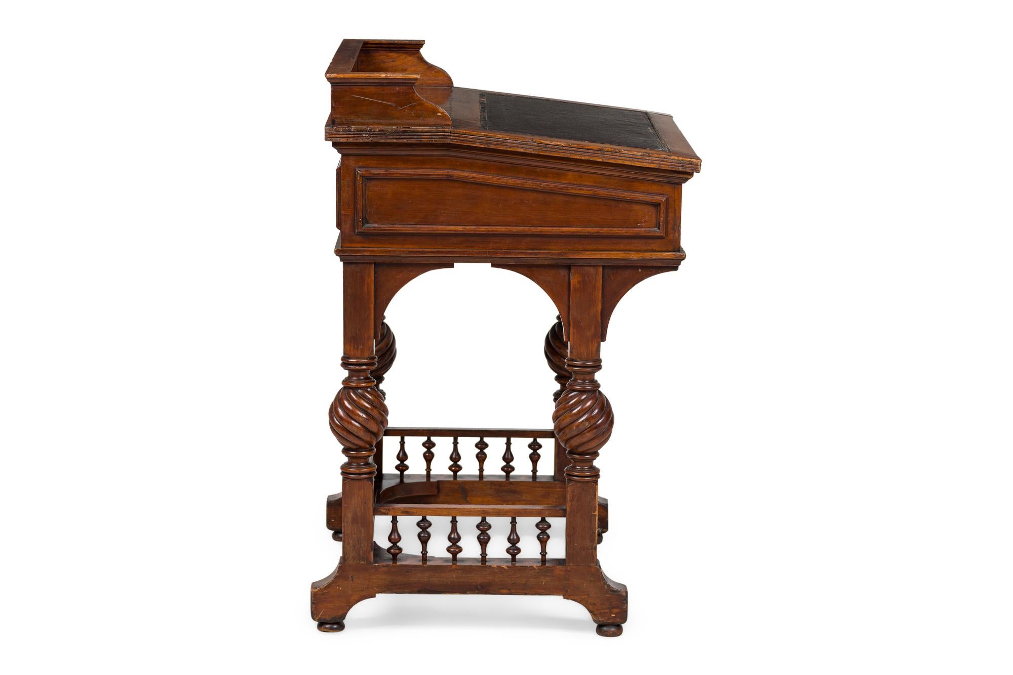 19th Century American Victorian Herts Brothers Slant Front Desk