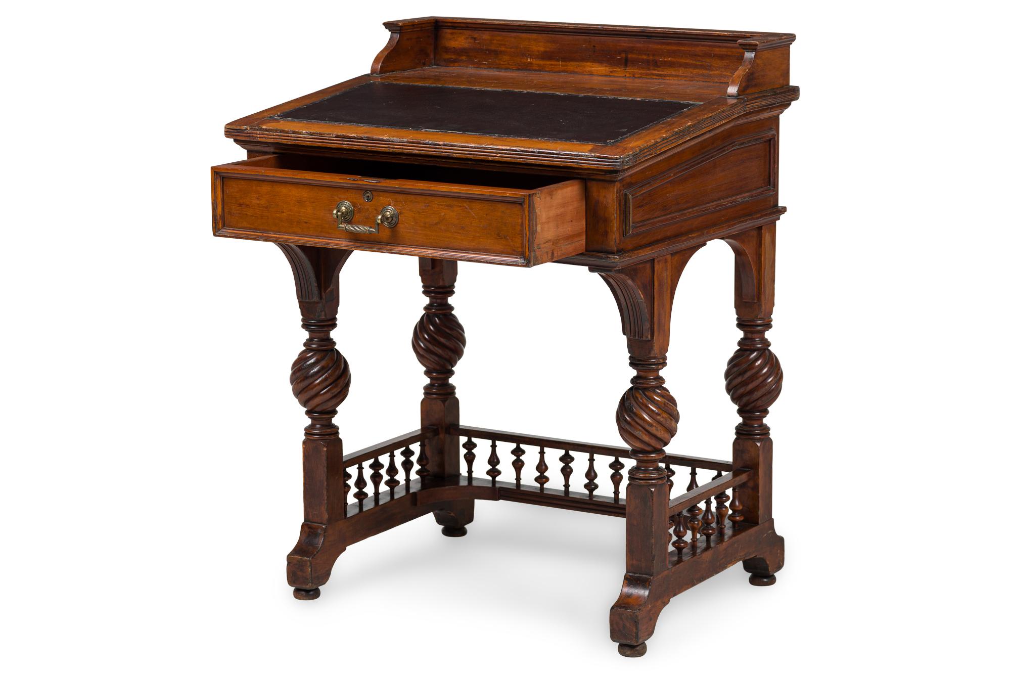 Mahogany American Victorian Herts Brothers Slant Front Desk