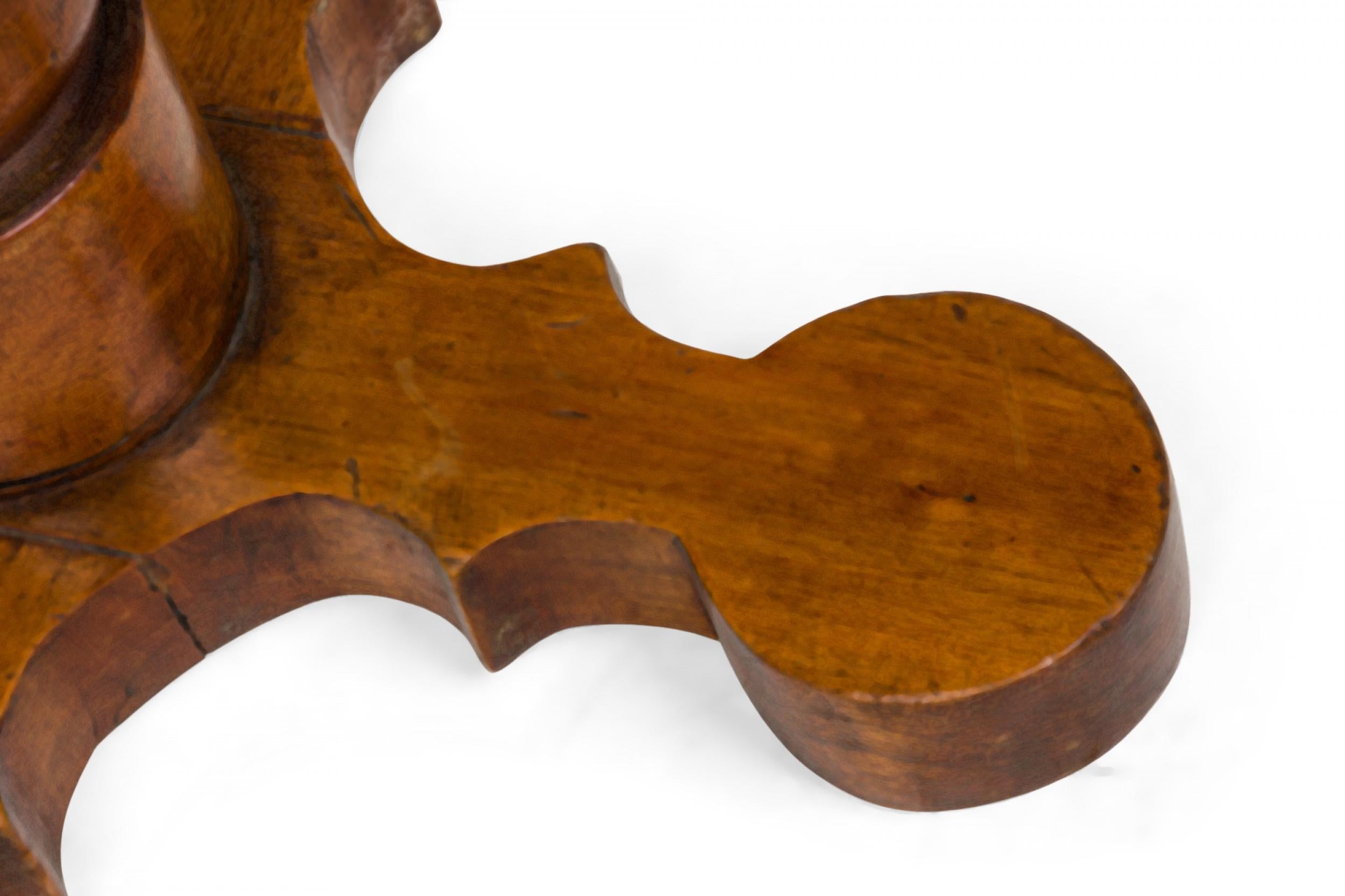 Amerikanischer viktorianischer achteckiger Beistelltisch aus Holz mit Intarsien im Angebot 2