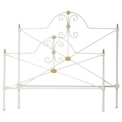 American Victorian Iron and Brass Full Bed