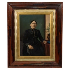 American Victorian Lady in Black Portrait