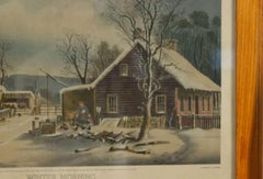American Victorian Landscape of Winter Morning