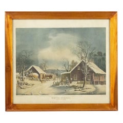American Victorian Landscape of Winter Morning