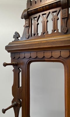 American Victorian Mahogany Hall Stand, C.1900