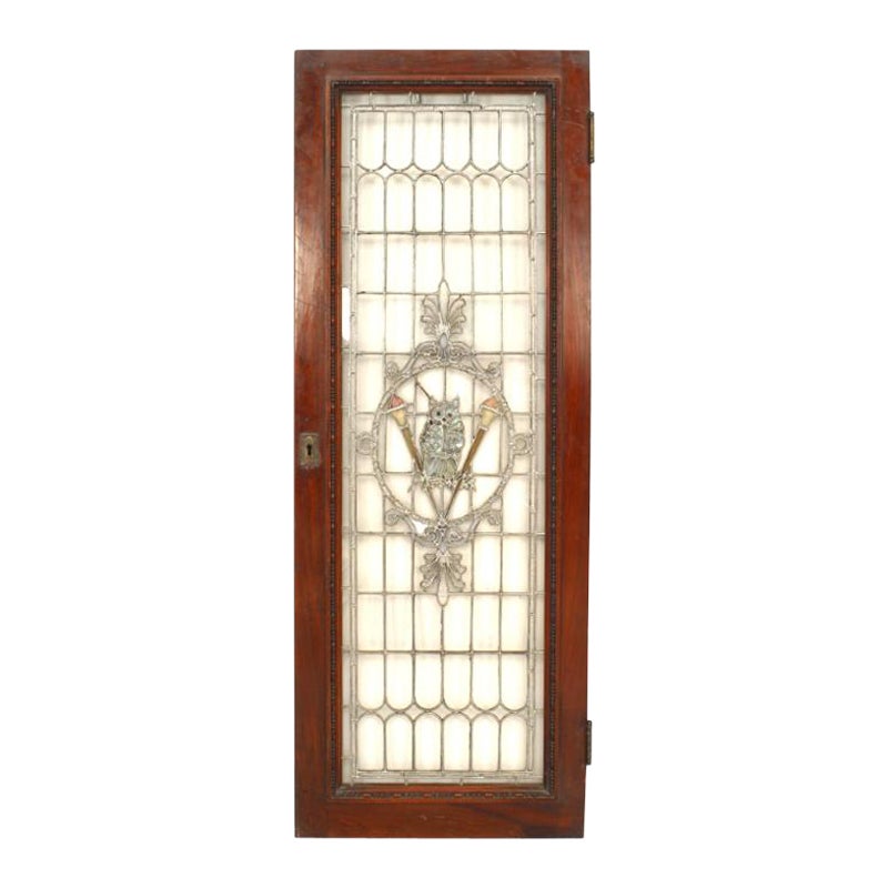 American Victorian Mahogany Owl Window