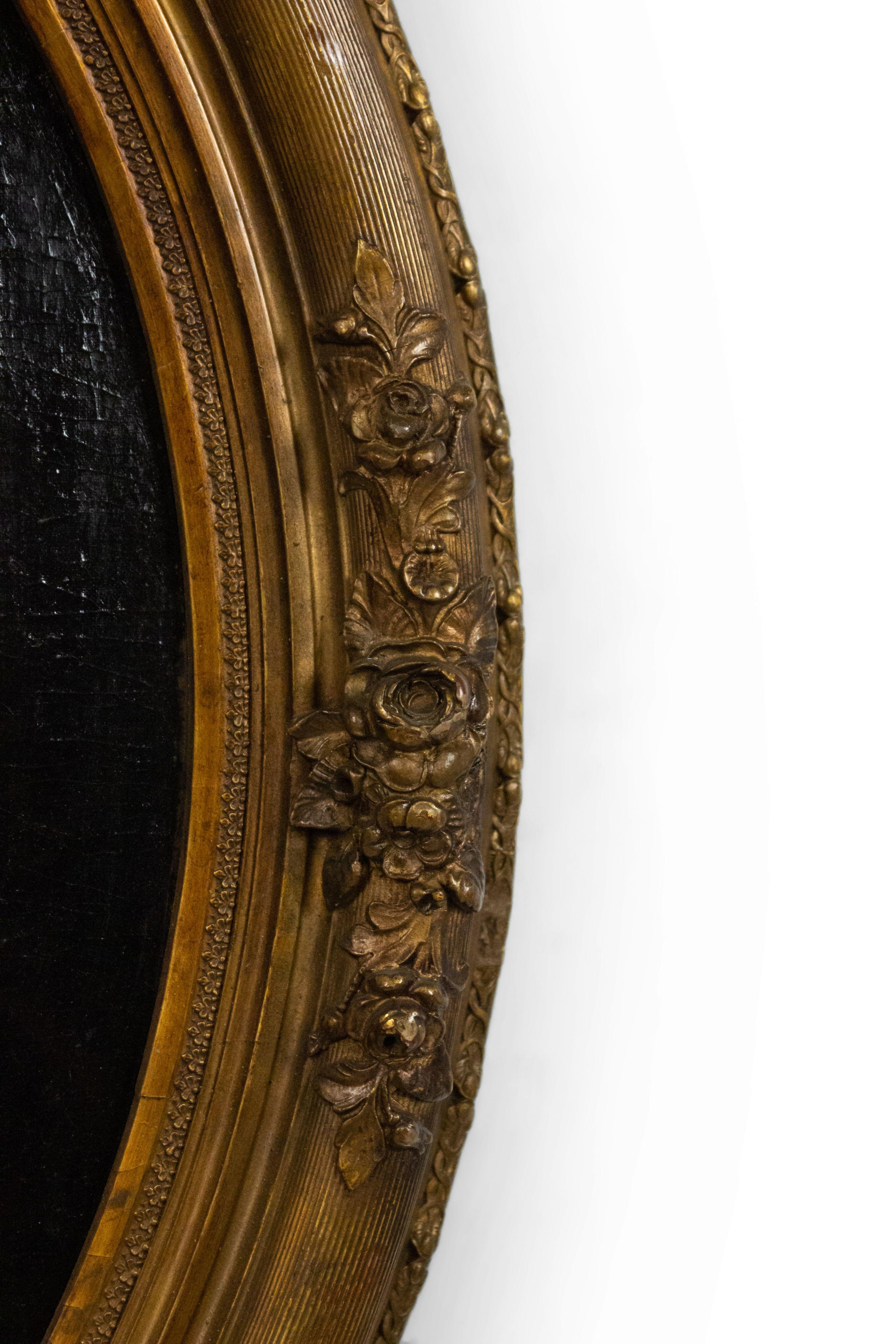 Hand-Painted American Victorian Male Portrait For Sale