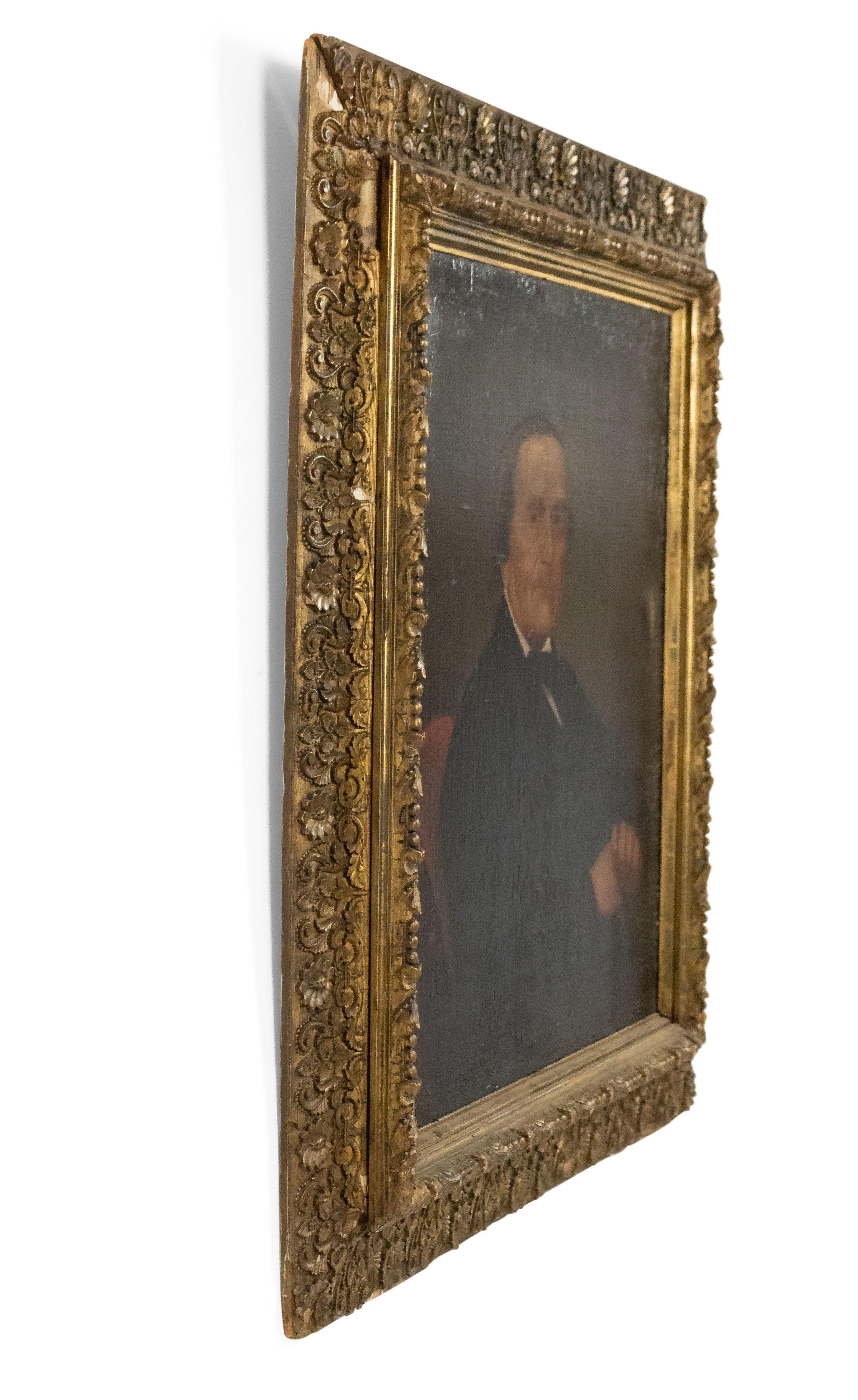 Retrato Masculino Victoriano Americano siglo XIX en venta