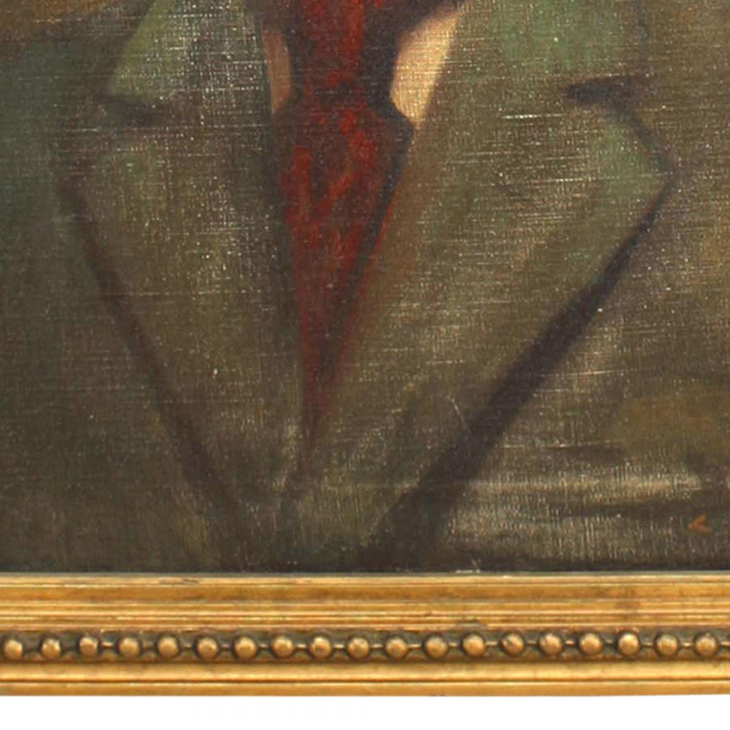 American Victorian Man with Beard Portrait (Perlenbesetzt) im Angebot