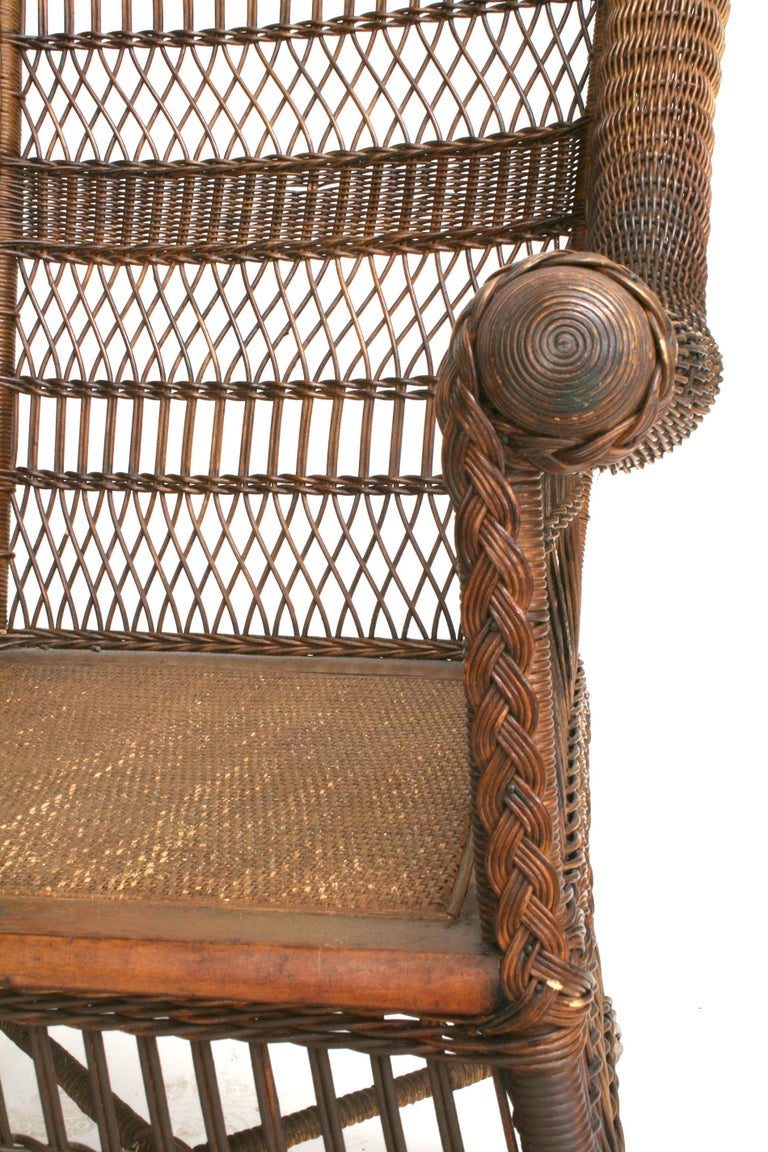American Victorian Wicker Arm Chair For Sale at 1stDibs victorian