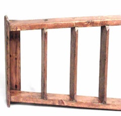 American Victorian Oak Library Ladder