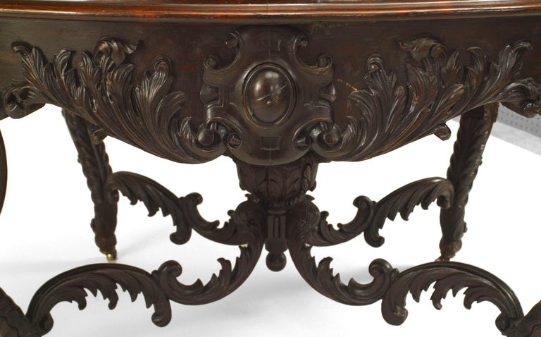 American Victorian Roux Rosewood Center Table For Sale at 1stDibs