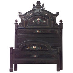 American Victorian Polychromed Full Bed