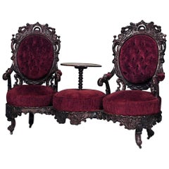 American Victorian Red Velvet Tete-a-tete