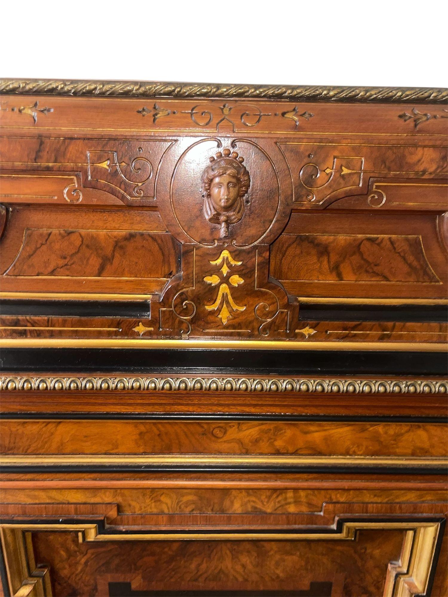 Néo-Renaissance Cabinet victorien américain de style néo-renaissance, vers 1875. en vente