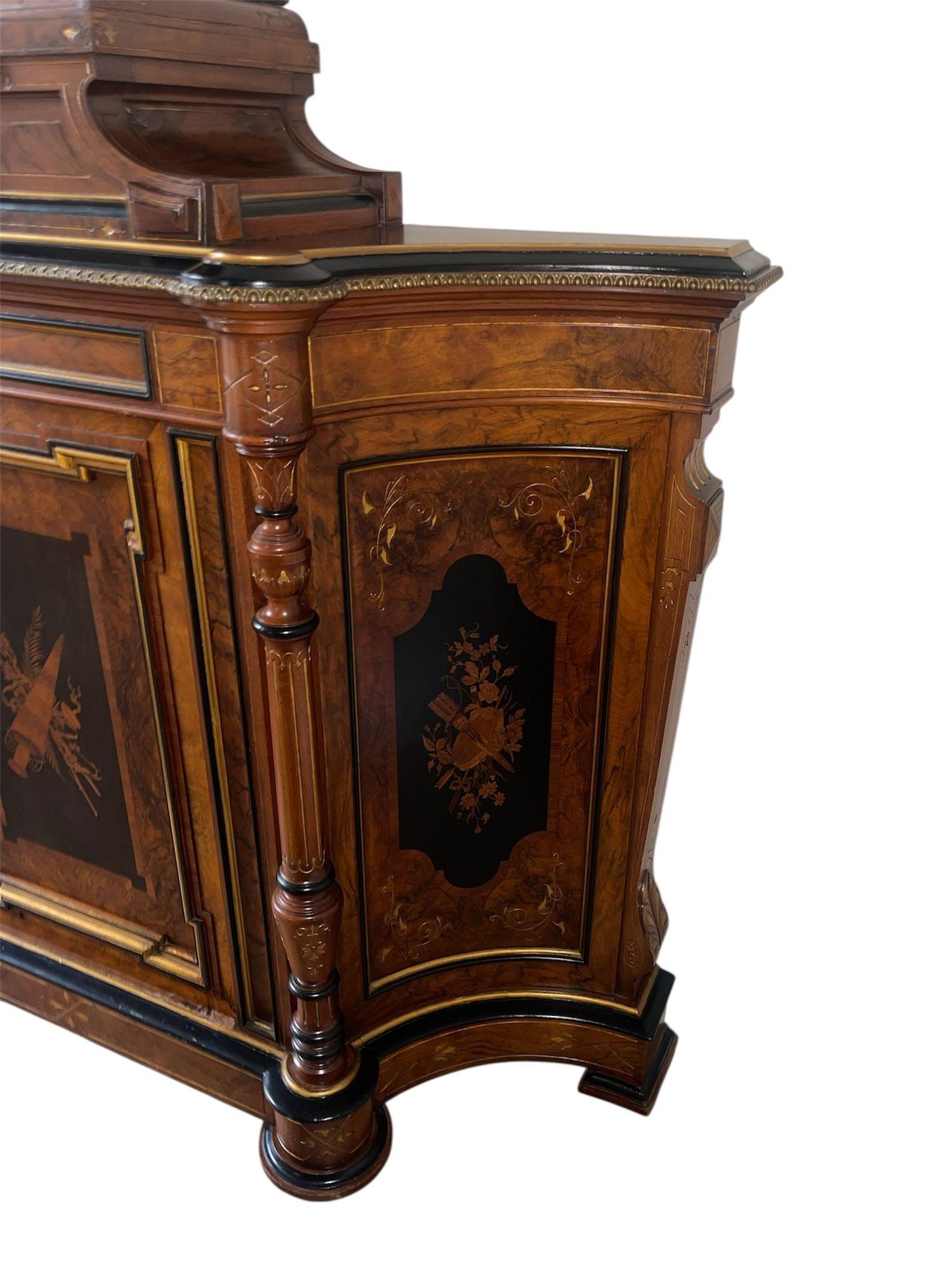Cabinet victorien américain de style néo-renaissance, vers 1875. en vente 1