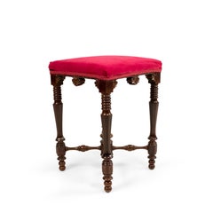 American Victorian Rosewood Bench