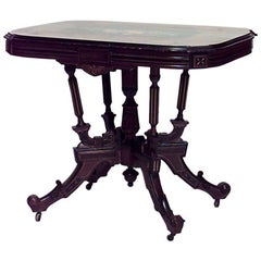 Vintage American Victorian Rosewood Center Table