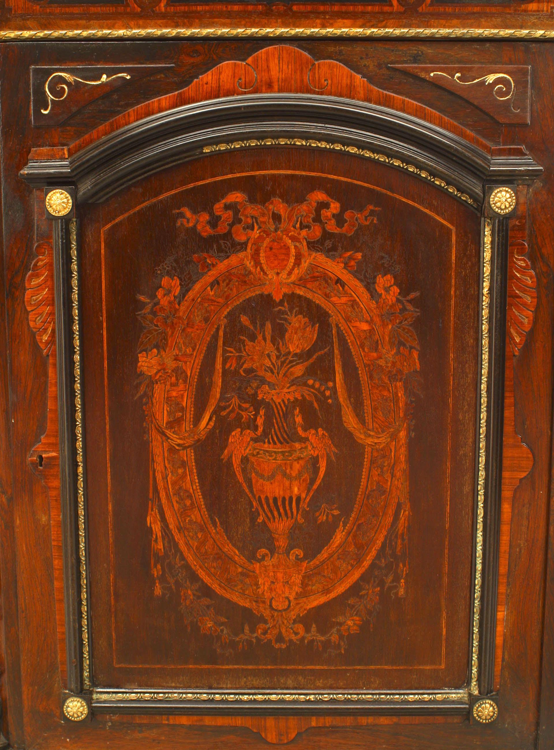 Vittoriano Credenza americana vittoriana in palissandro in vendita