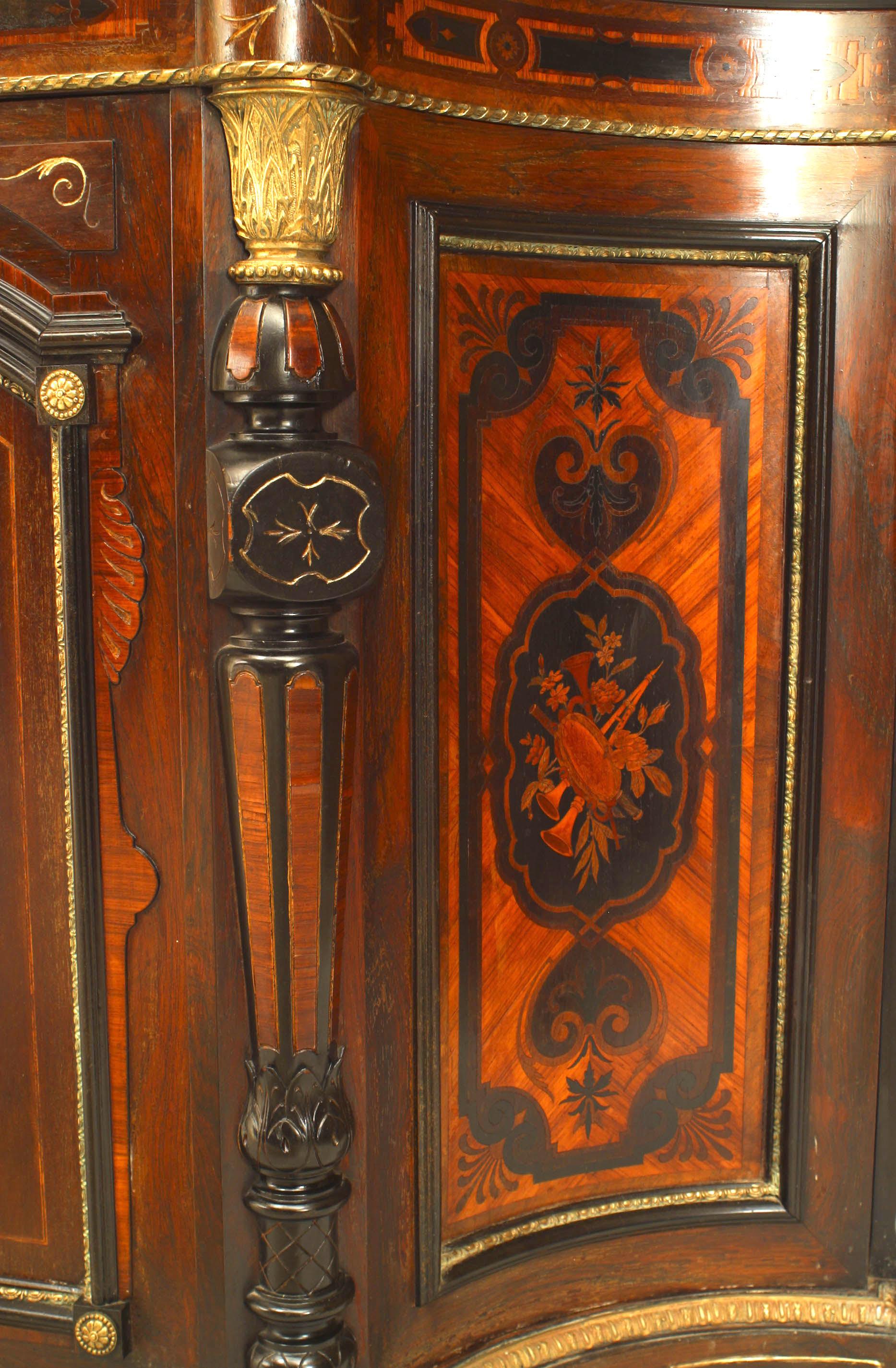 Americano Credenza americana vittoriana in palissandro in vendita