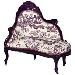 Recamier Victoriano Americano de Palisandro