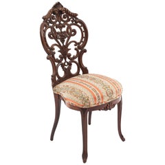 Chaises d'appoint en bois de rose de style victorien américain