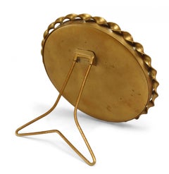 Cornice vittoriana americana rotonda in ottone