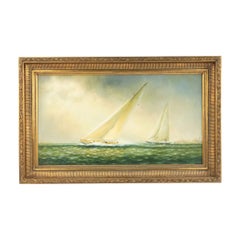 American Victorian Sailoat Painting