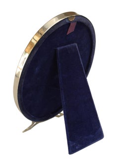 American Victorian Silver Oval Picture Frame