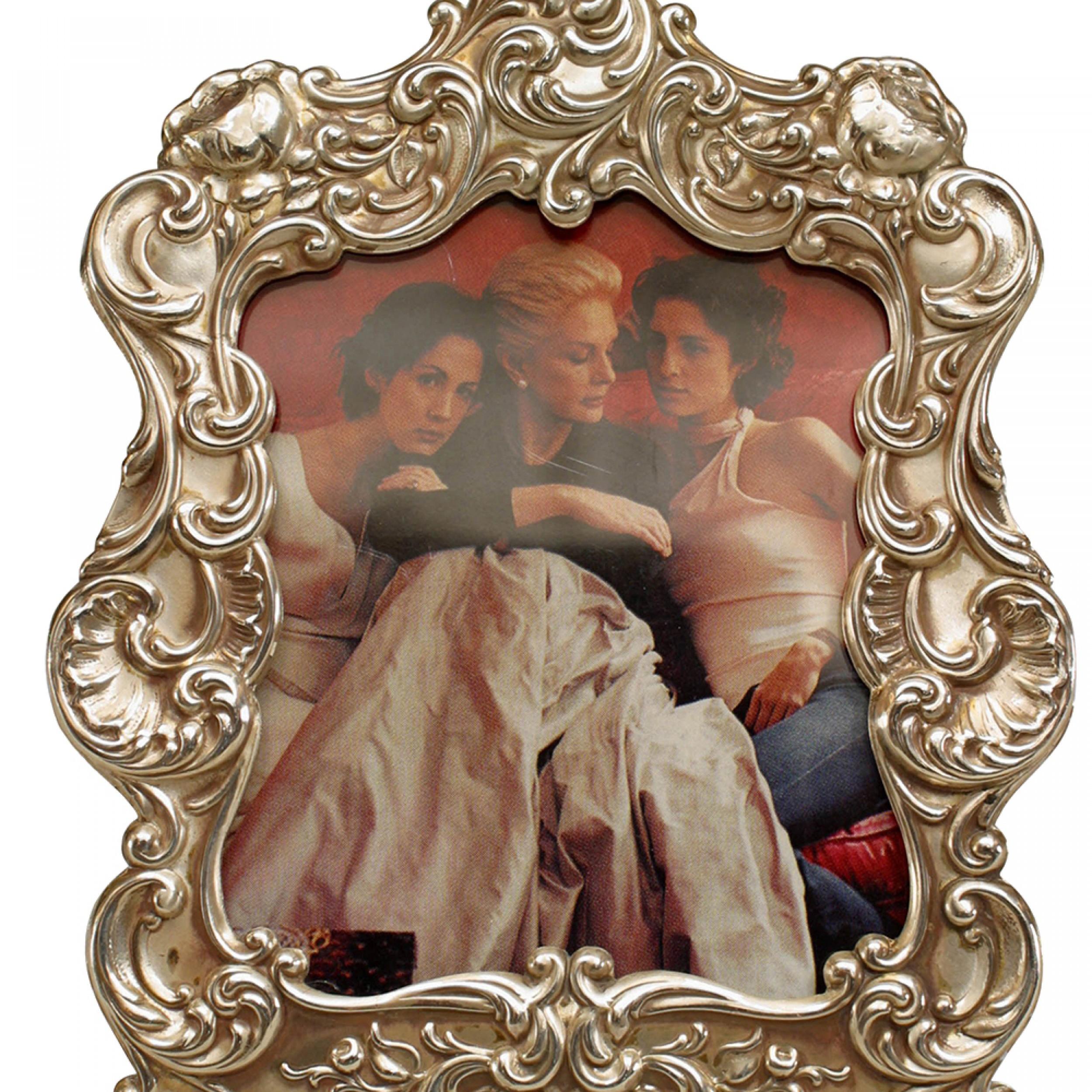 19th Century American Victorian Silver Picture Frame For Sale