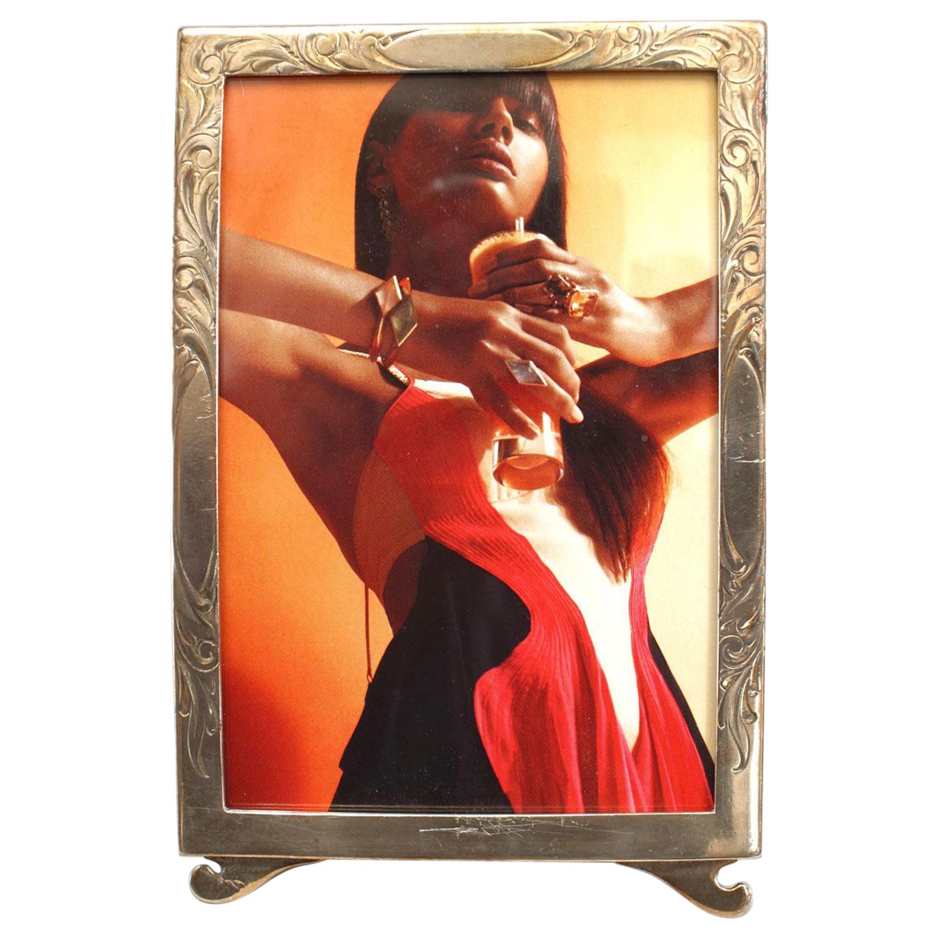 American Victorian Silver Picture Frame For Sale