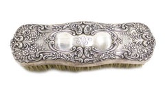 American Victorian Silver Plate Brush