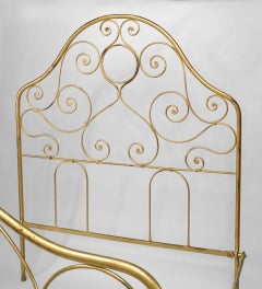 American Victorian Style Brass Queen Bed