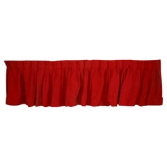 Antique American Victorian Style Crimson Velvet Valance