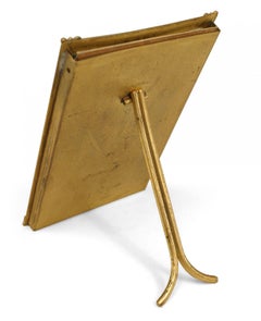 American Victorian Style Gilt Metal Picture Frame