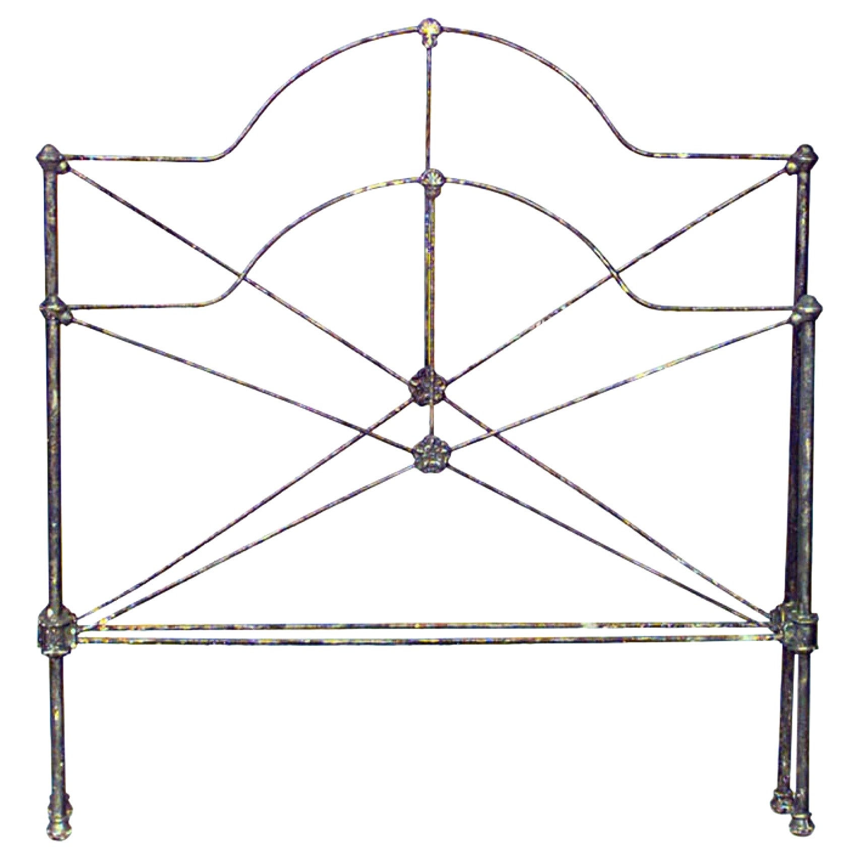 American Victorian Style Iron Twin Bed en venta